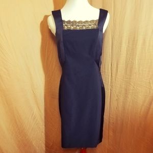 Julia Jordan Black Dress W/ Gold Accent